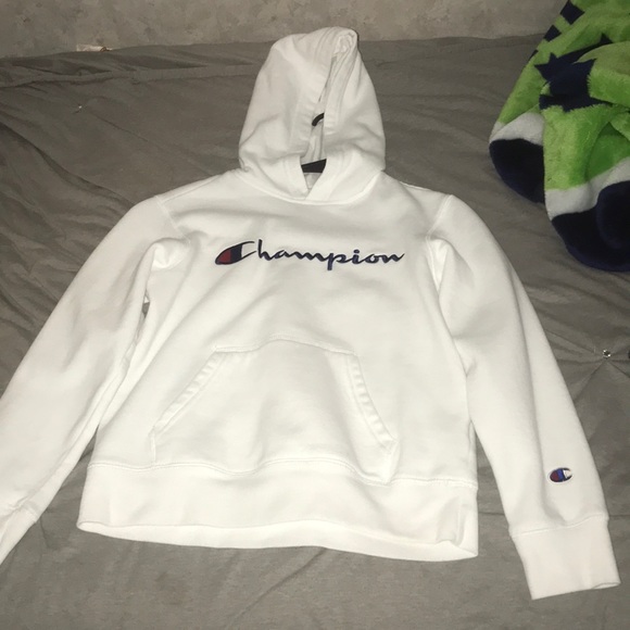 champion jacket kids white